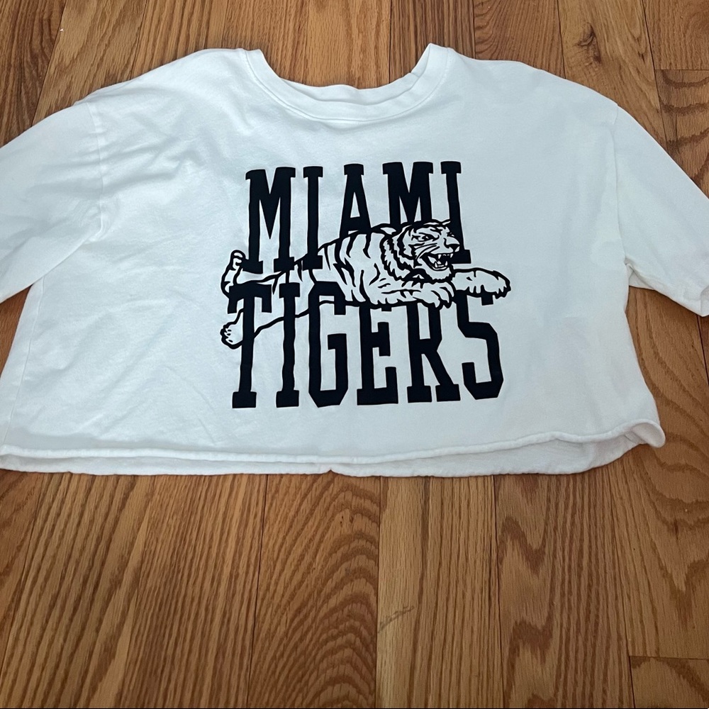 Hollister Miami Tigers Small Cropped Tee
